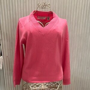 Hot pink 100% Cashmere sweater
